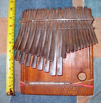 Mbira dzavadzimu (with extra keys) C# / Db Bass Nemakonde by Samson Bvure #1, 3 of 4