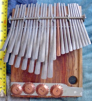 Mbira dzavadzimu (with extra keys) C# / Db Bass Nemakonde by Samson Bvure #2, 1 of 4