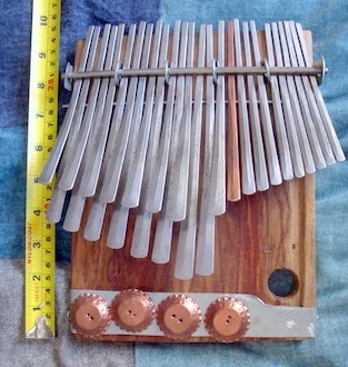 Mbira dzavadzimu (with extra keys) C# / Db Bass Nemakonde by Samson Bvure #2, 2 of 4