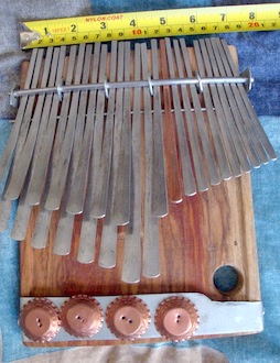 Mbira dzavadzimu (with extra keys) C# / Db Bass Nemakonde by Samson Bvure #2, 3 of 4