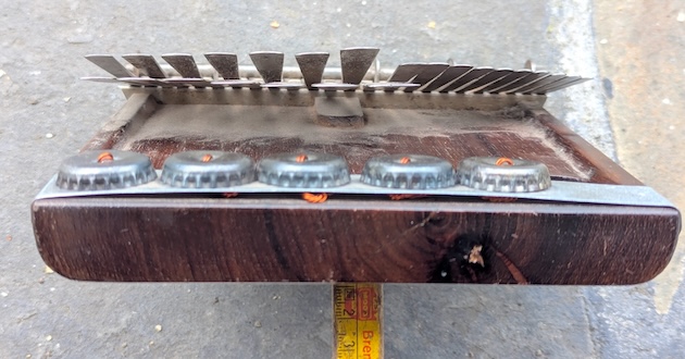 Mbira dzavadzimu A# / Bb Nyamaropa 'Devon' by Sebastian Pott Template Devon Mbira, 7 of 9